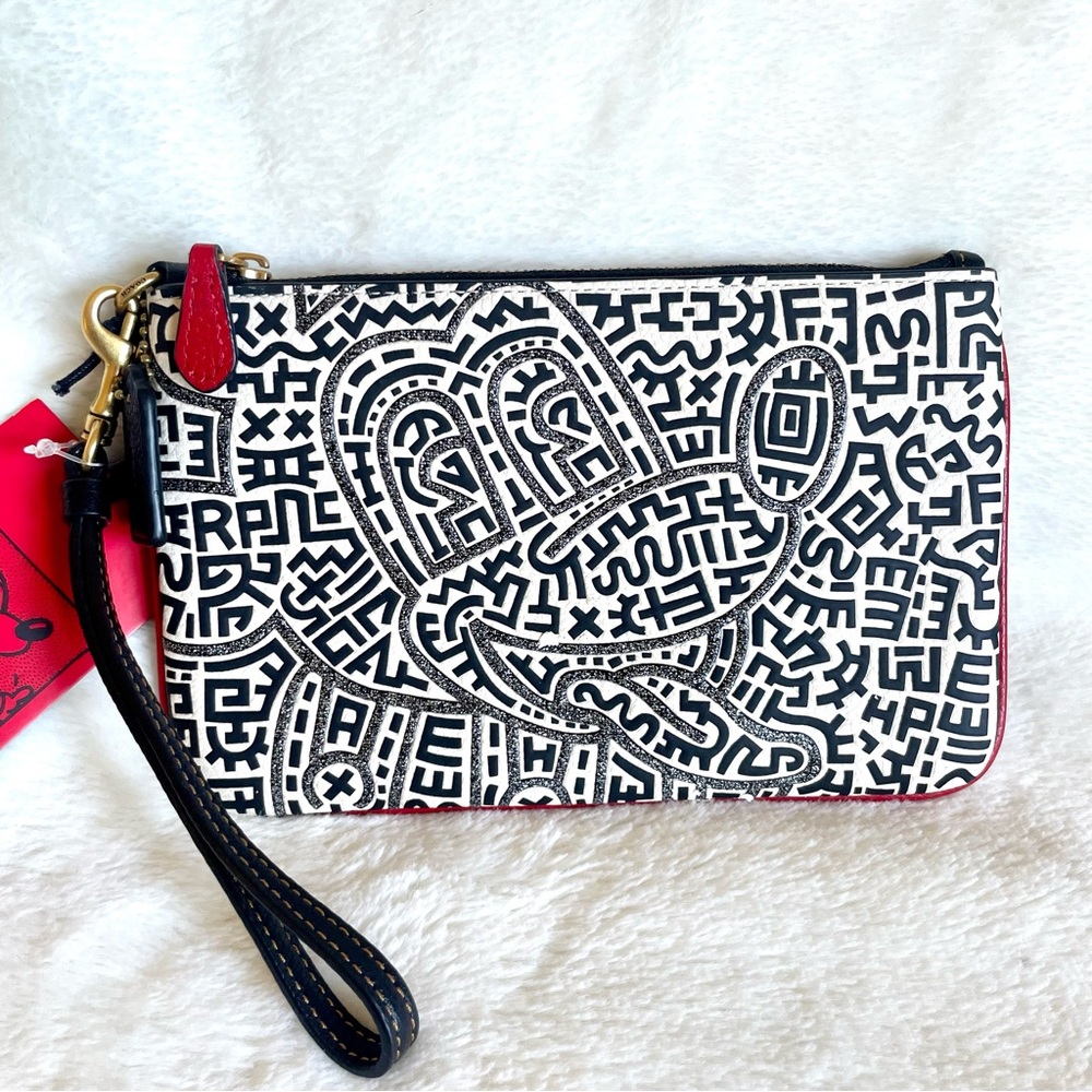 Coach x Keith Haring Mickey Mouse Wristlet